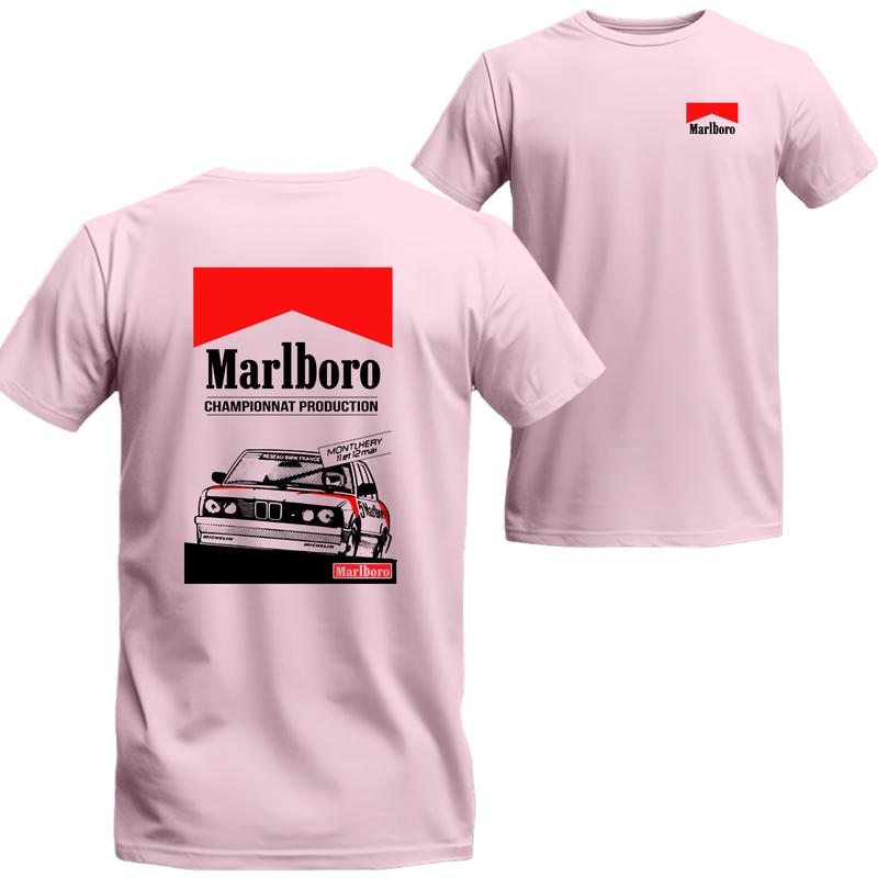 Gangster Racing Marlboro T-shirt, Marlboro Short Sleeve Tee, Unisex Shirt Menswear Top