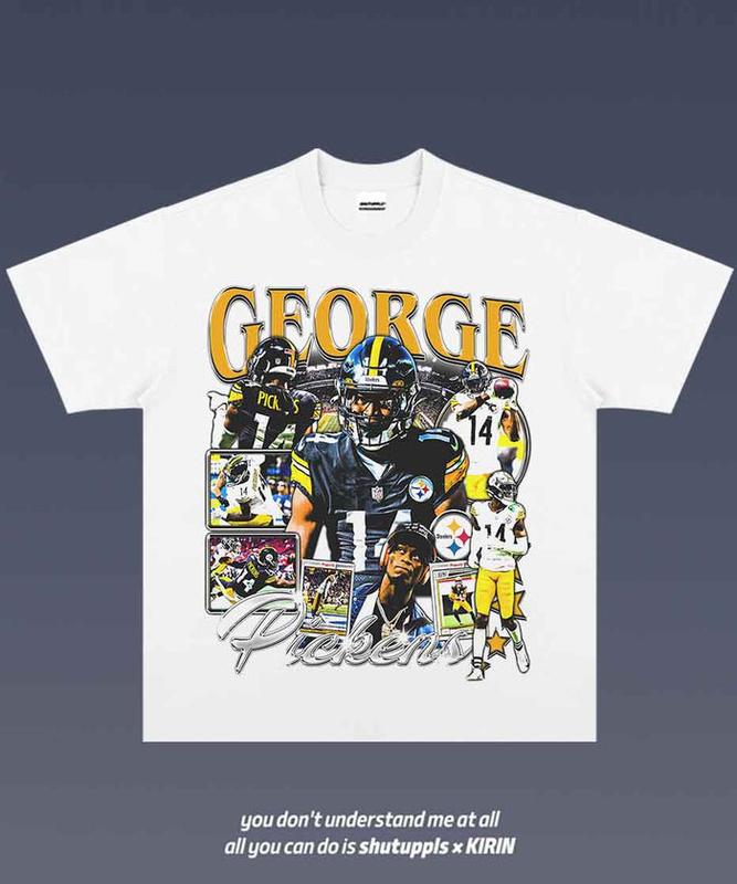 GEORGE PICKENS 1.0 Graphic Tee American Football Gift For Fan