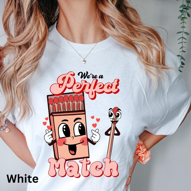 We are perfect match Valentine's Day tshirt, Cupid Wings Shirt - XoXo tee - iPrintasy Valentine tee - Comfort Color - Romance Graphic Tee