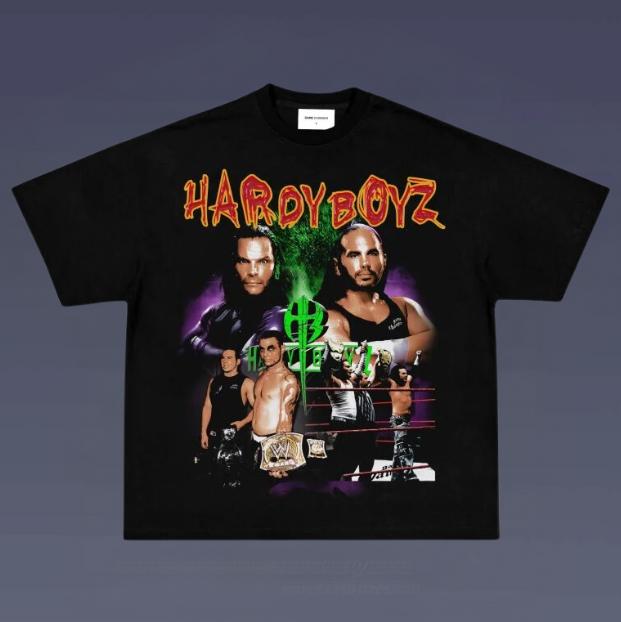 VINTAGE TEE HARDY BOYZ, Prints Vintage T-Shirt, Wrestler Shirt, WWE Shirt, Vintage Graphic Tee, Unisex T-Shirt, Gift For All Top Menswear Underwear