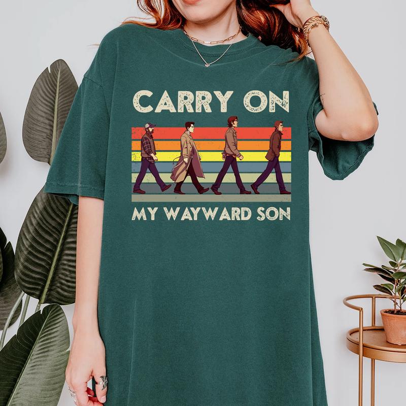 Carry On My Wayward Son T Shirt, Gift For Woman and Man Unisex T-Shirt Sweatshirt Hoodie