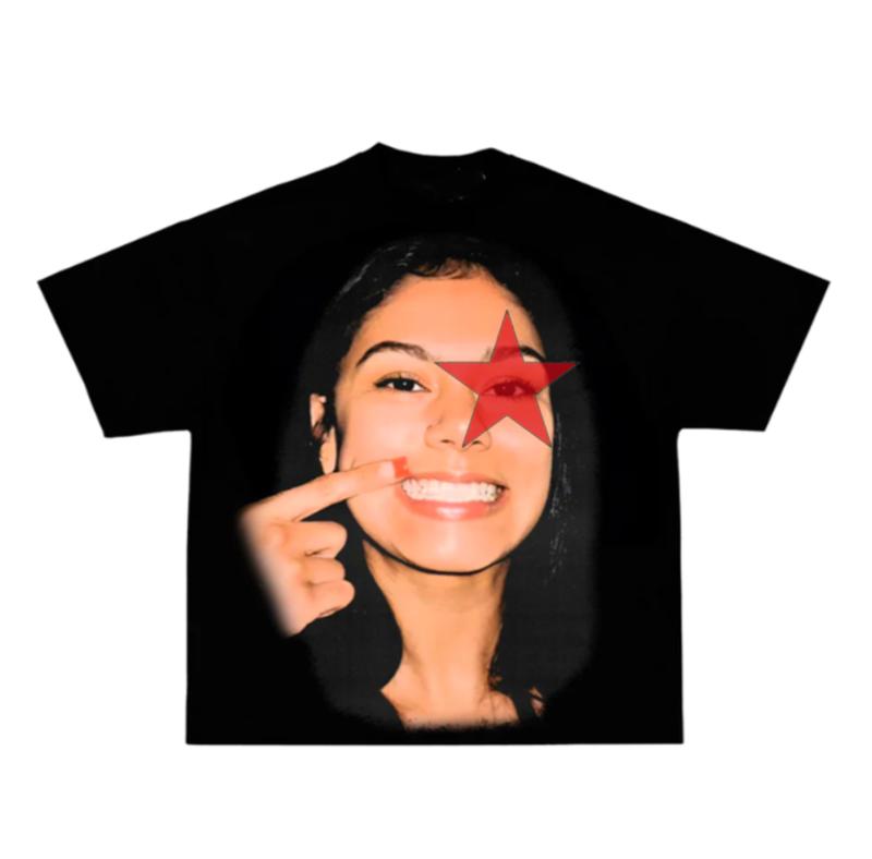 KARRAH TEE SuperStar Rap Tee Graphic Hip Hip Concert Oversized Cotton Unisex
