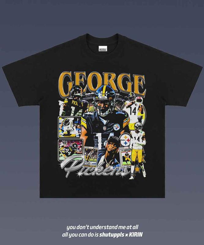 GEORGE PICKENS 1.0 Graphic Tee American Football Gift For Fan