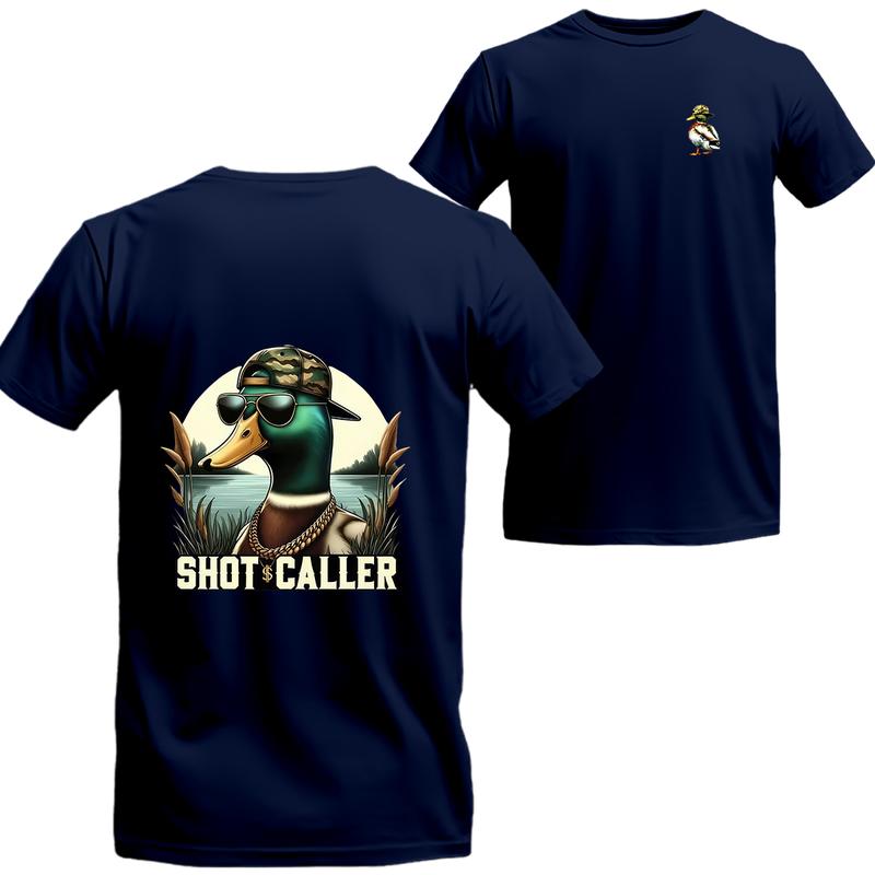 Hunting Duck T-shirt, Summer Hunting Short Sleeve Tee, Unisex Shirt, Beer Shirt, Drinking Shirt, Menswear Top