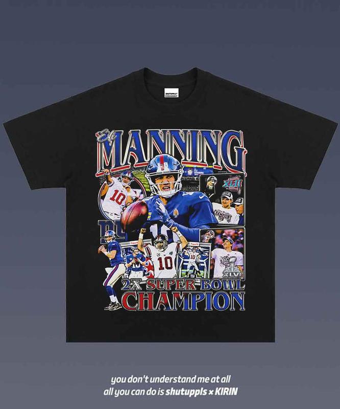 Eli Manning 1.4 VINTAGE TEE AMERICAN FOOTBALL GIFT FOR FAN