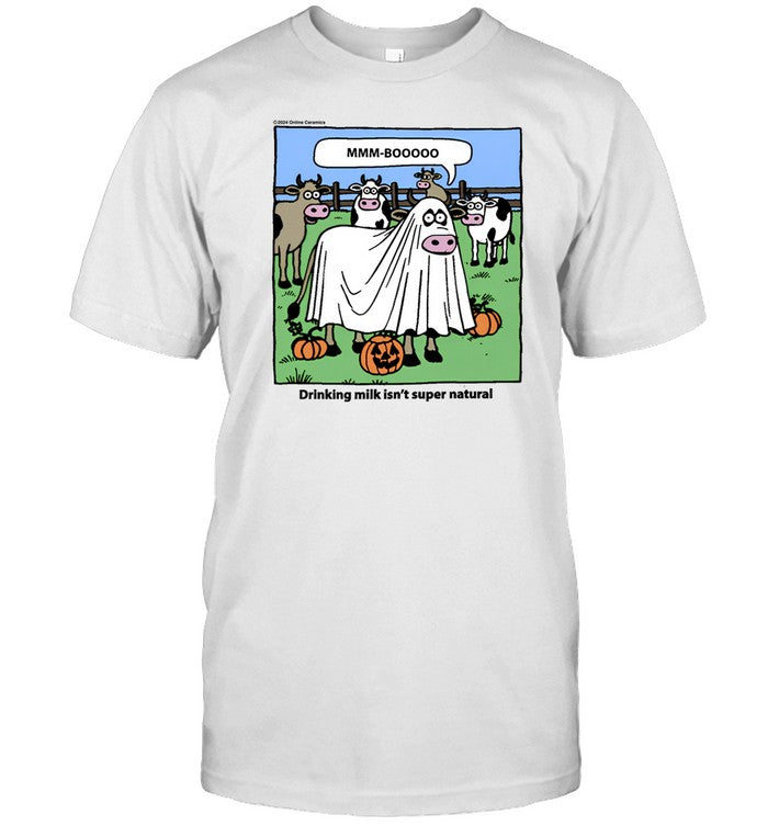 Online Ceramics Drinking Milk Isn't Super Natural Shirt