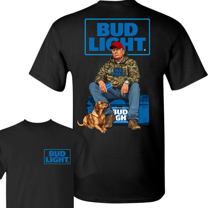 Bud Light Trump Hunting Camo Unisex shirt, Trump won 47th president Election 2024 shirt, Bud Light Light Fuel Hand Drill Dog Hunt Tee, Trump With Loc