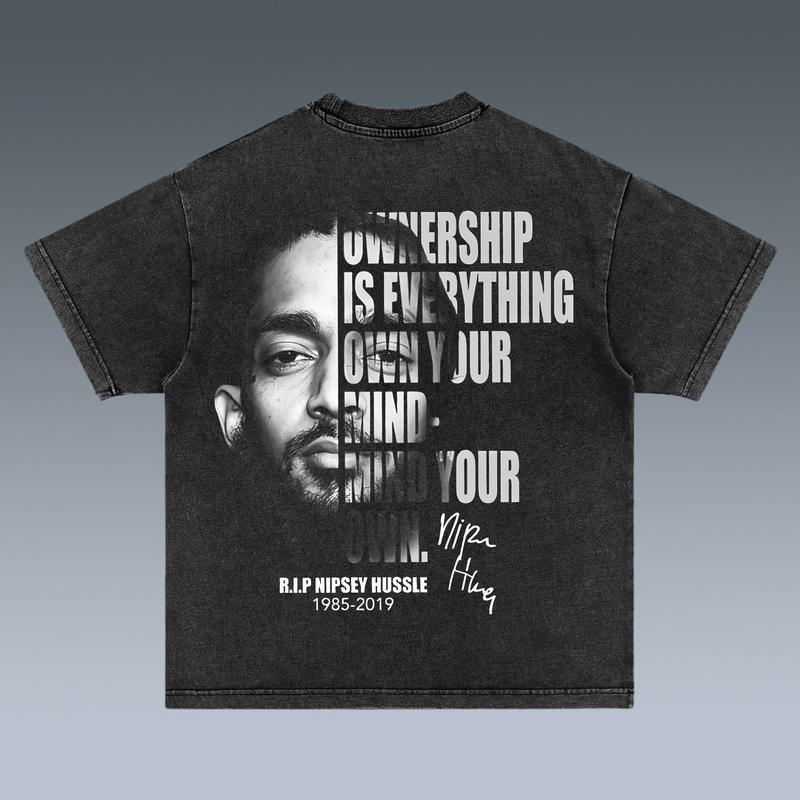 VINTAGE TEE NIPSEY HUSSLE V2 , Free Shipping, tour 2024 shirt, Hiphop Shirt, Rapper Shirt