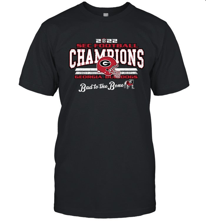 Sec Football Champions 2022 Georgia Bulldogs Bad To The Bone T-Shirt