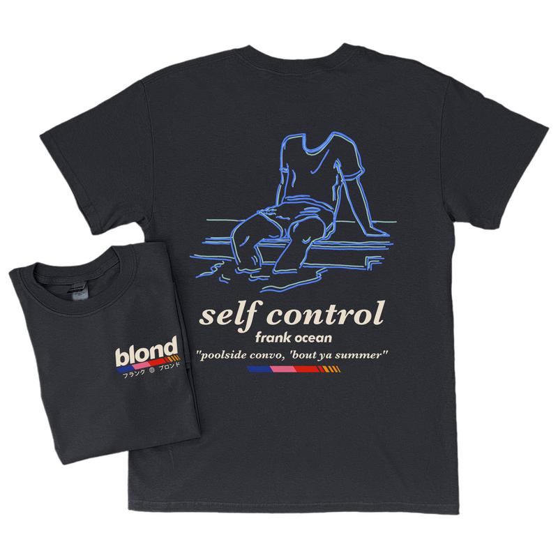 Frank Ocean BLOND SELF CONTROL Short Sleeve Shirt Blonde music gift cool gift ideas Trends orig design