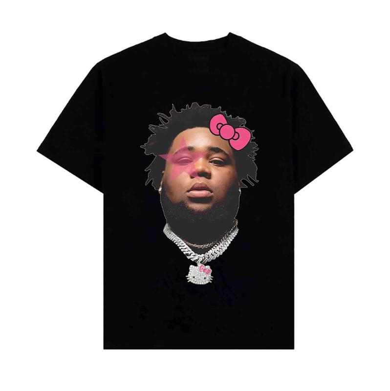 Rapper Rod Wave Kitty Star Shirt Gift For Fan Unisex Cotton Rod Last Lap Tour Graphic Tee Gift T-Shirt Streetwear