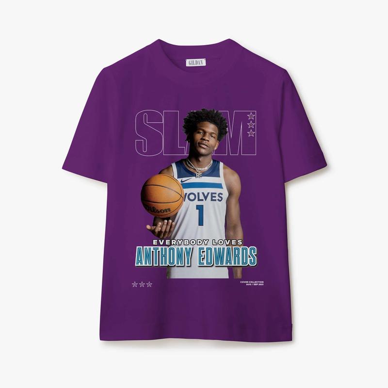 SLAM Cover Tee - Anthony Edwards Unisex T-Shirt, Sweatshirt, Hoodie Available in Sizes S-3XL, Sweatshirt, Hoodie