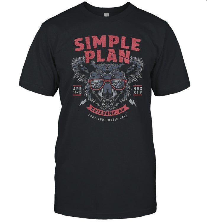 Simple Plan Apr 14-15 2024 Brisbane Au Shirt