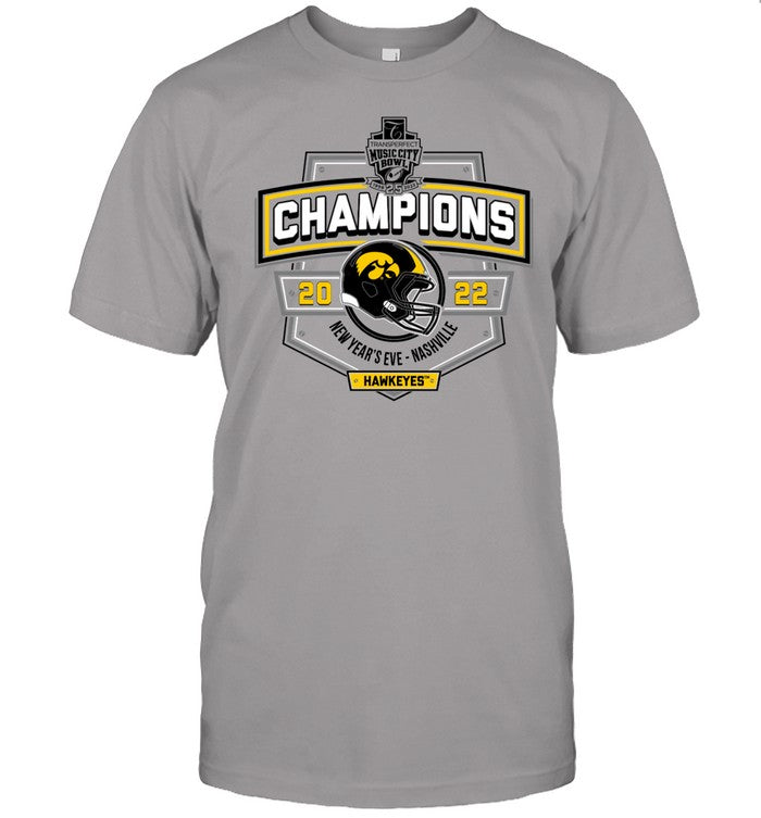 Hawkeyes Football 2022 New Year's Eve Nashvilee Champions Shirt