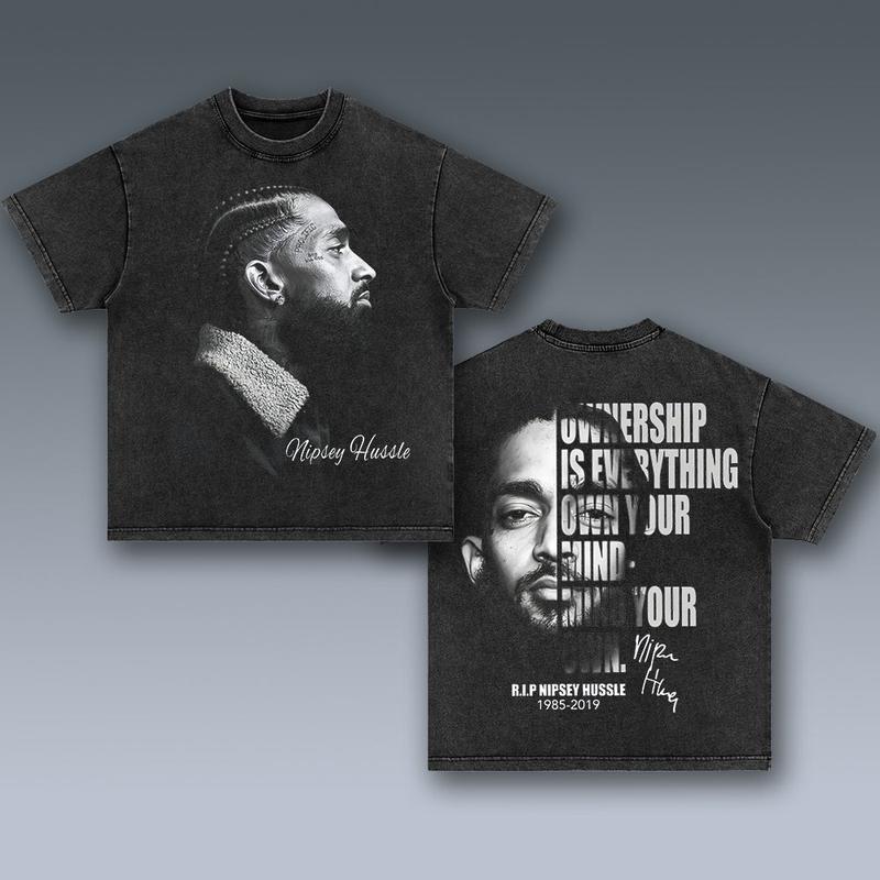 VINTAGE TEE NIPSEY HUSSLE V2 , Free Shipping, tour 2024 shirt, Hiphop Shirt, Rapper Shirt