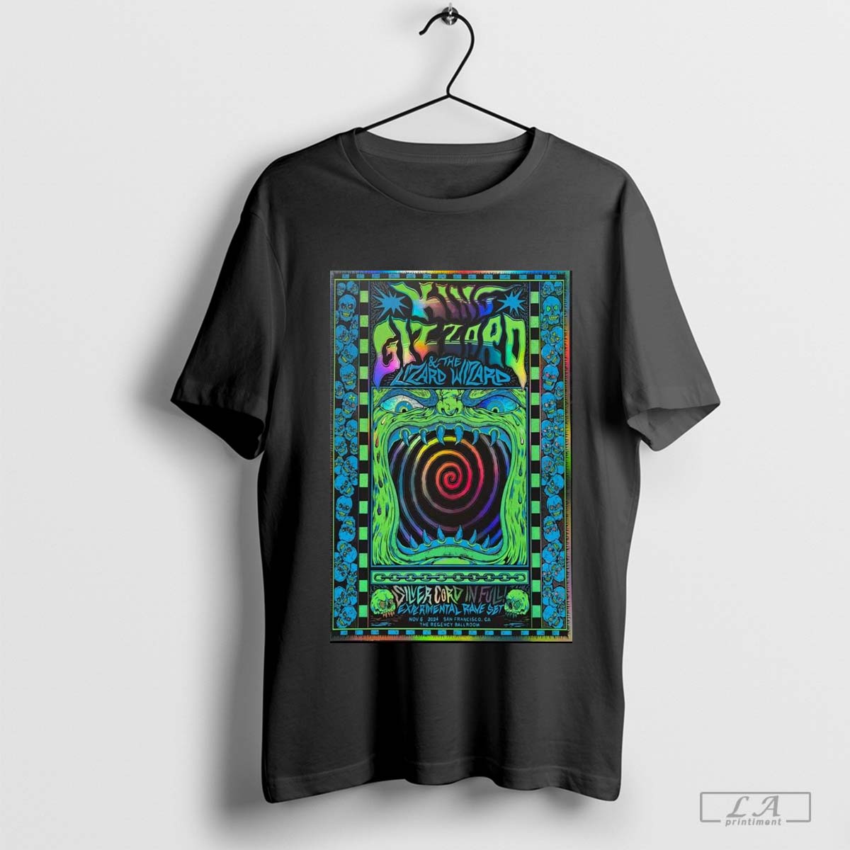 Poster King Gizzard And The Lizard Wizard Tour Nov 6 2024 The Regency Ballroom San Francisco, CA t-shirt