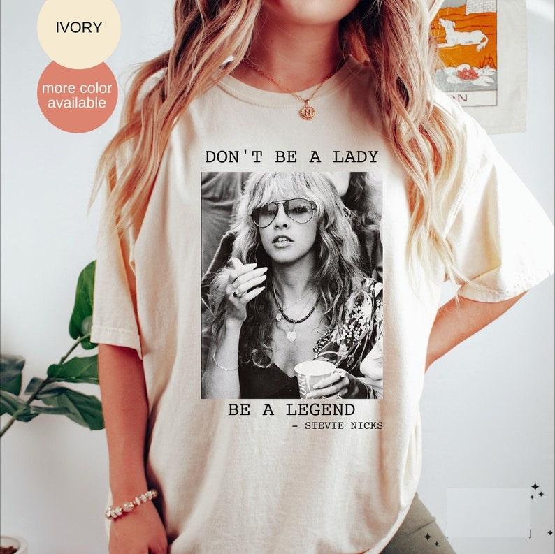 Vintage Don't Be A Lady Shirt . Casual Collar Comfort Cotton Comfort Cotton