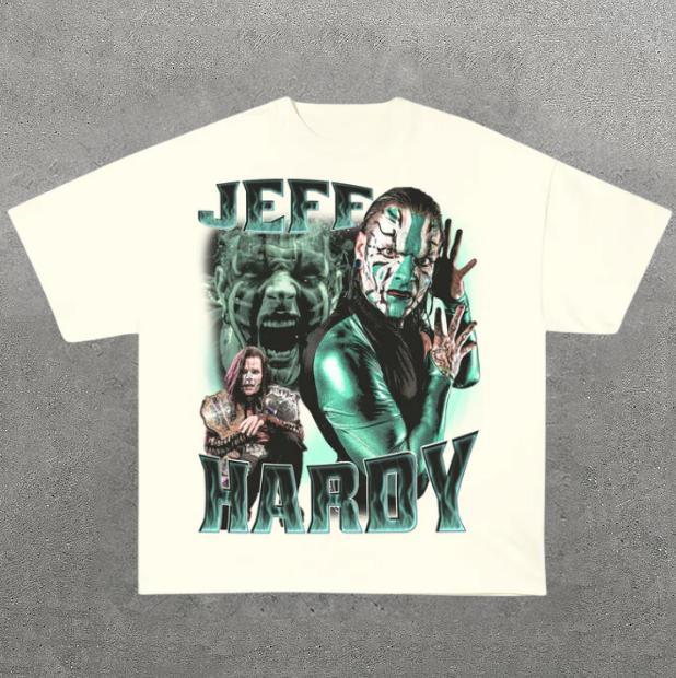 VINTAGE TEE JEFF HARDY, Prints Vintage T-Shirt, Wrestler Shirt, WWE Shirt, Y2k Shirt, Vintage Graphic Tee, Unisex T-Shirt, Gift For Him, Adult Casual