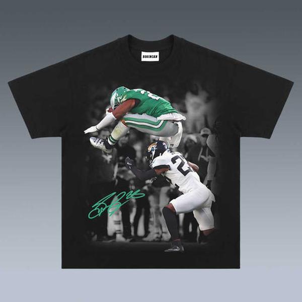 VINTAGE TEE SAQUON BARKLEY GRAPHIC T-SHIRT SWEATSHIRT HOODIE GIFT FOR FAN 11.12