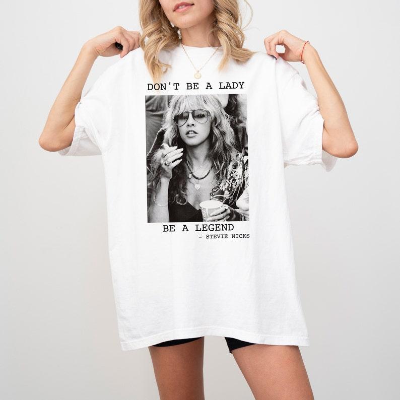 Vintage Don't Be A Lady Shirt . Casual Collar Comfort Cotton Comfort Cotton