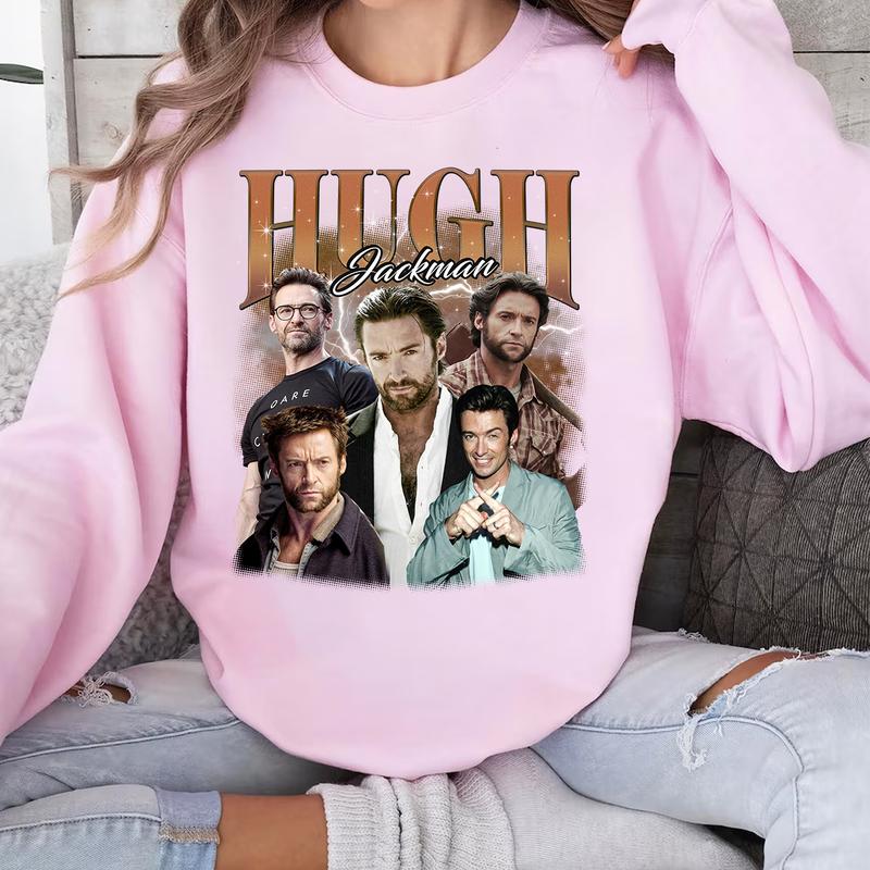 Hugh T Shirt Jackman T Shirt Gift For Woman and Man Unisex T-Shirt Casual Cotton