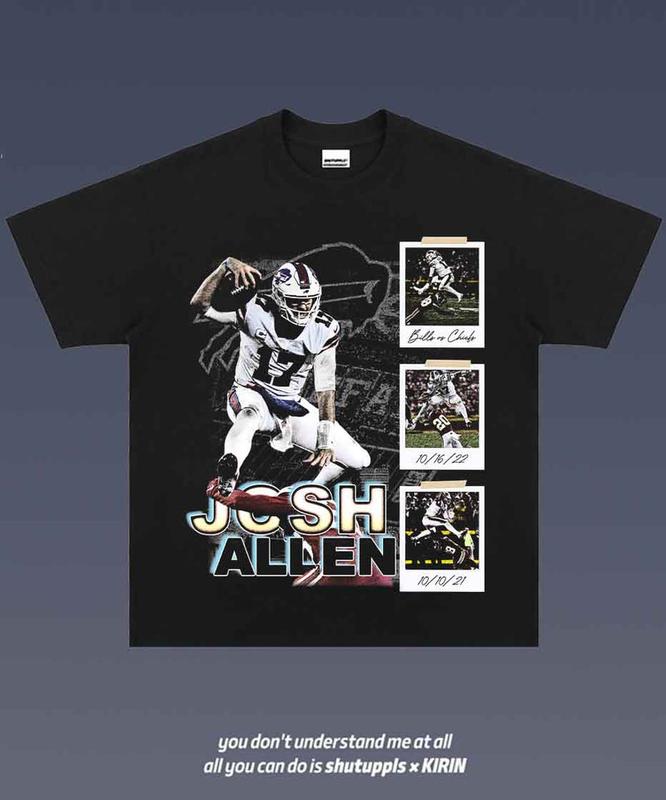JOSH ALLEN 1.8 VINTAGE TEE AMERICAN FOOTBALL GIFT FOR FAN