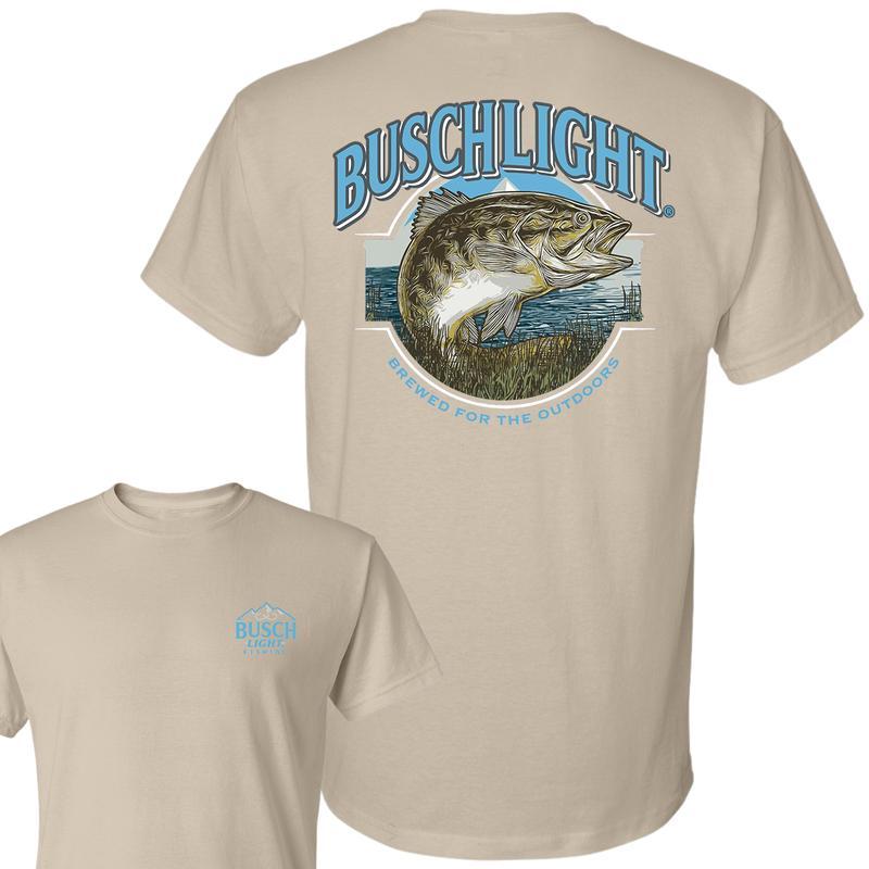 Busch Light - Busch Light Out Fishing T-Shirt, Casual Graphic Round Neck T-shirt for Summer, Fashion Top for Daily Wear, For Men, For Women