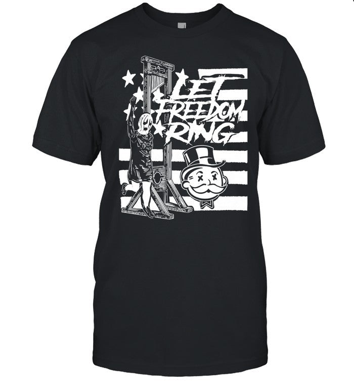 BatwoMANDA Let freedom ring revolution anarchy power to the people eat the rich t shirt