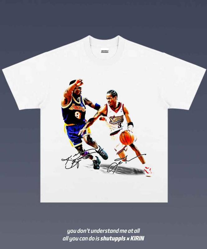 KOBE VS IVERSON 2.12 VINTAGE TEE MEN'S GRAPHIC T-SHIRT SWEATSHIRT HOODIE GIFT FOR FAN