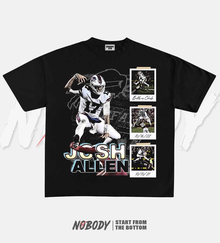 JOSH ALLEN GRAPHIC TEE VINTAGE TEE GRAPHIC T-SHIRT SWEATSHIRT HOODIE SPORT TEE - GIFT FOR FAN 1.0