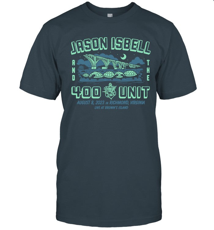 Jason Isbell And The 400 Unit Aug 8 2023 Browns Island Richmond VA Event Shirt