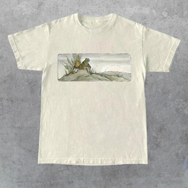 Toad 90s Vintage Graphic Shirt, Retro Sad Frog Tee, Nature Shirt, Funny T-Shirt, Book Lovers Shirt, Vintage Unisex Cotton Tee
