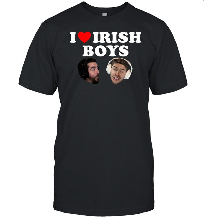 I Love Irish Boys Nogla Terroriser T Shirt