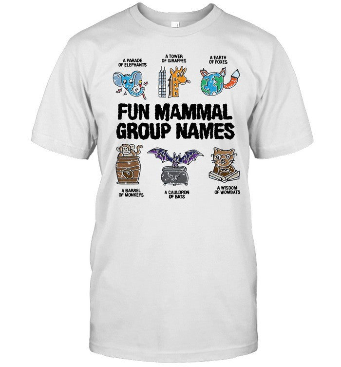 Shirt Thegoodshirts Fun Mammal Group Names