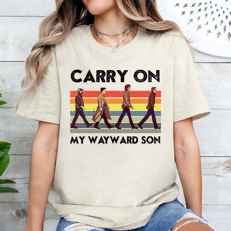 Carry On My Wayward Son T Shirt, Gift For Woman and Man Unisex T-Shirt Sweatshirt Hoodie
