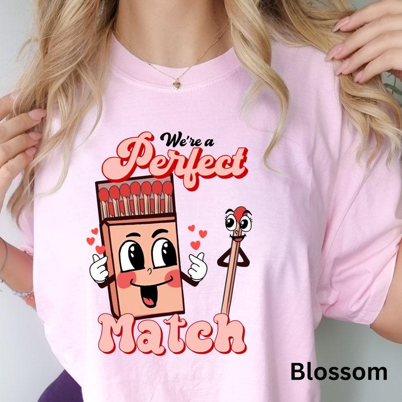 We are perfect match Valentine's Day tshirt, Cupid Wings Shirt - XoXo tee - iPrintasy Valentine tee - Comfort Color - Romance Graphic Tee