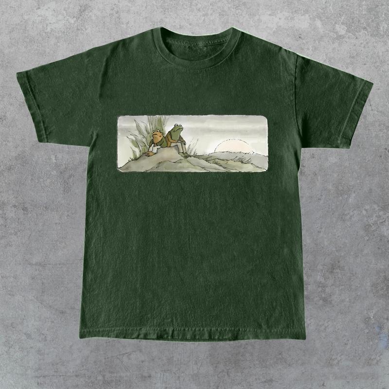 Toad 90s Vintage Graphic Shirt, Retro Sad Frog Tee, Nature Shirt, Funny T-Shirt, Book Lovers Shirt, Vintage Unisex Cotton Tee