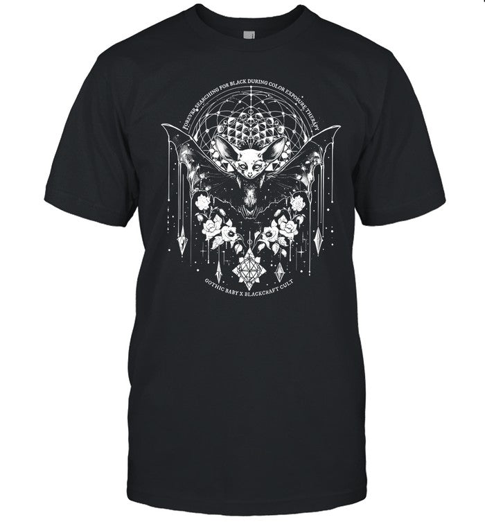 Gothic Baby X Blackcraft Forever Searching For Black During Color Exposure Therapy Tee