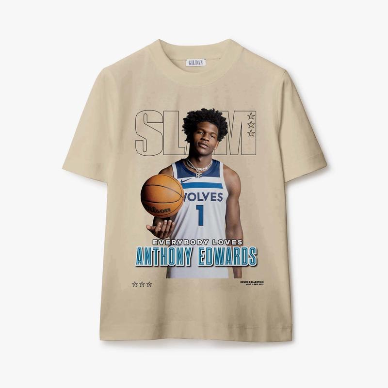 SLAM Cover Tee - Anthony Edwards Unisex T-Shirt, Sweatshirt, Hoodie Available in Sizes S-3XL, Sweatshirt, Hoodie