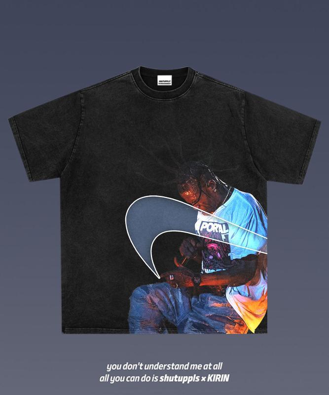 Cactus Jack 2-Sides Graphic T-Shirt, Rapper Shirt Rap Tee Hip hop Shirt, Graphic T-Shirt, Rapper Shirt Rap Tee, Vintage Y2K, Hoodie, Sweatshirt Cloth