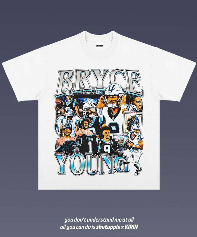 BRYCE YOUNG 1.0 VINTAGE TEE AMERICAN FOOTBALL GIFT FOR FAN