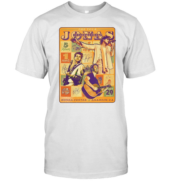 Oct 29, 2023 Jonas Brothers Anaheim, CA Event Shirt