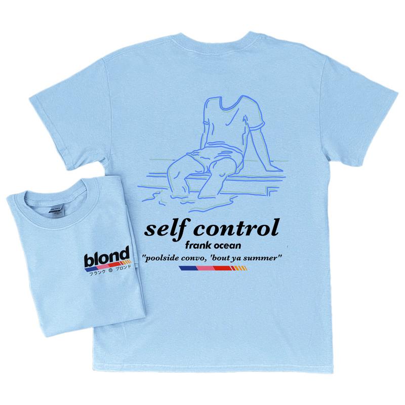 Frank Ocean BLOND SELF CONTROL Short Sleeve Shirt Blonde music gift cool gift ideas Trends orig design