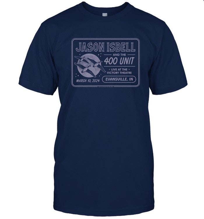 Jason Isbell And The 400 Unit March 10, 2024 Live At The Victory Theatre Evansville, IN New Shirt