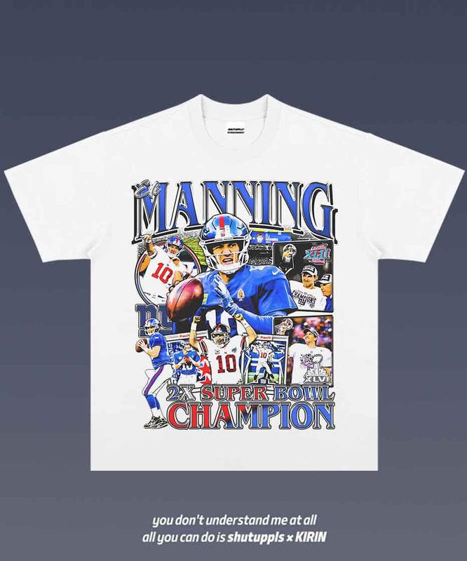 Eli Manning 1.4 VINTAGE TEE AMERICAN FOOTBALL GIFT FOR FAN