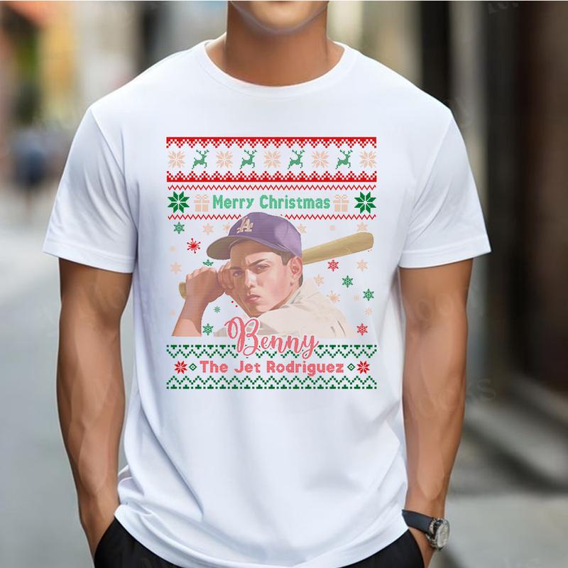 Sandlot Benney with Christmas Sweatshirt, Baseball Classic Movie Tshirt, 90’s Childhood Memories Tshirt_Sweatshirt_Hoodie, Gift For Baseball Lovers
