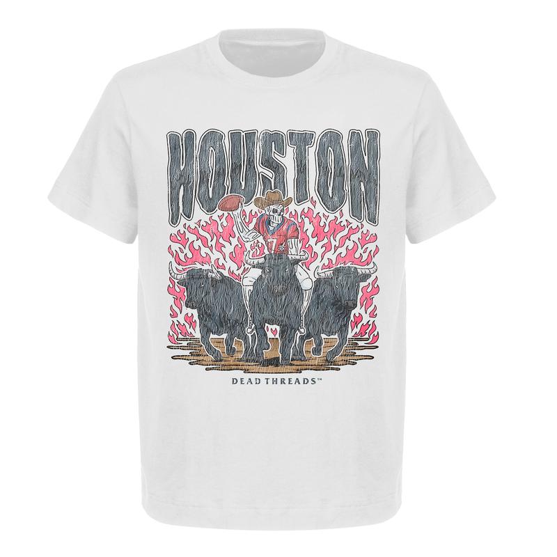 Vintage Houston Football Graphic T-Shirt Gildan 5000 Heavy Cotton Unisex Fit Perfect for American Football Fans