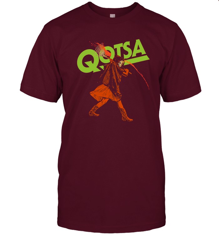 Queens Of the Stone Age In Times New Roman Glow Crewneck T-Shirt