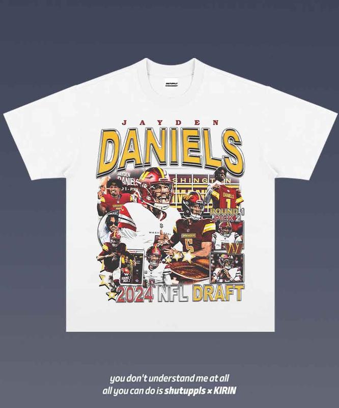 JAYDEN DANIELS 1.0 VINTAGE TEE UNISEX GRAPHIC T-SHIRT