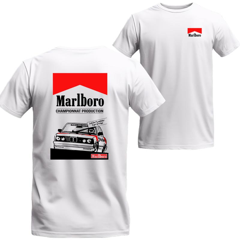 Gangster Racing Marlboro T-shirt, Marlboro Short Sleeve Tee, Unisex Shirt Menswear Top
